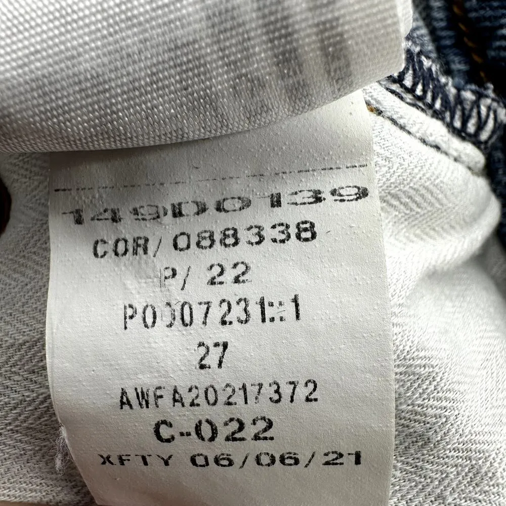 Abercrombie & Fitch Curve Love Mom Shorts 4" High Rise Distressed Cut Off 27" - Image 5