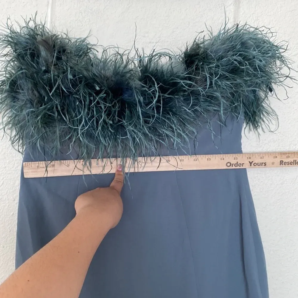 HOUSE OF CB 'Juliene' Eucalyptus Maxi Dress NWOT strapless size‎ XL - Image 11