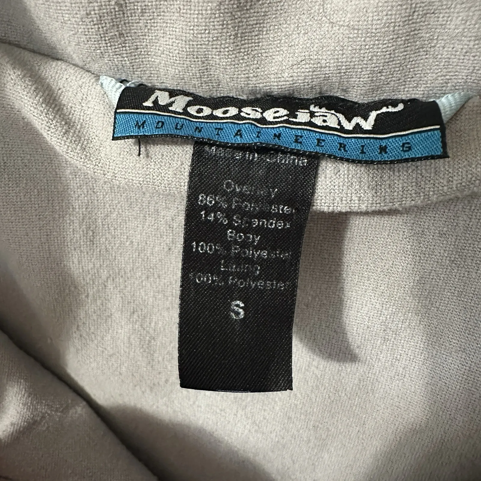 Moosejaw Full Zip‎ Sherpa Jacket Women's Size Small Blue Gray Gorpcore Spring - Image 6