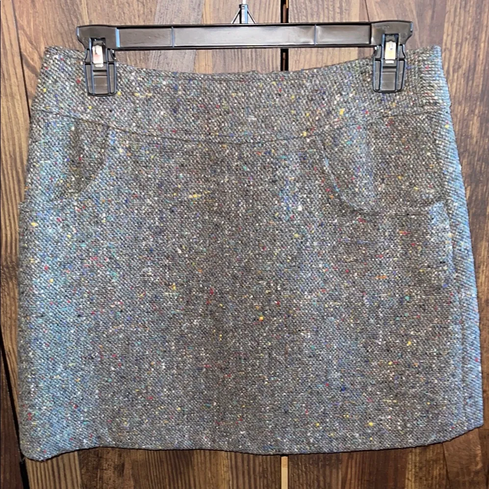 Express Gray Wool Mini Skirt - Image 2