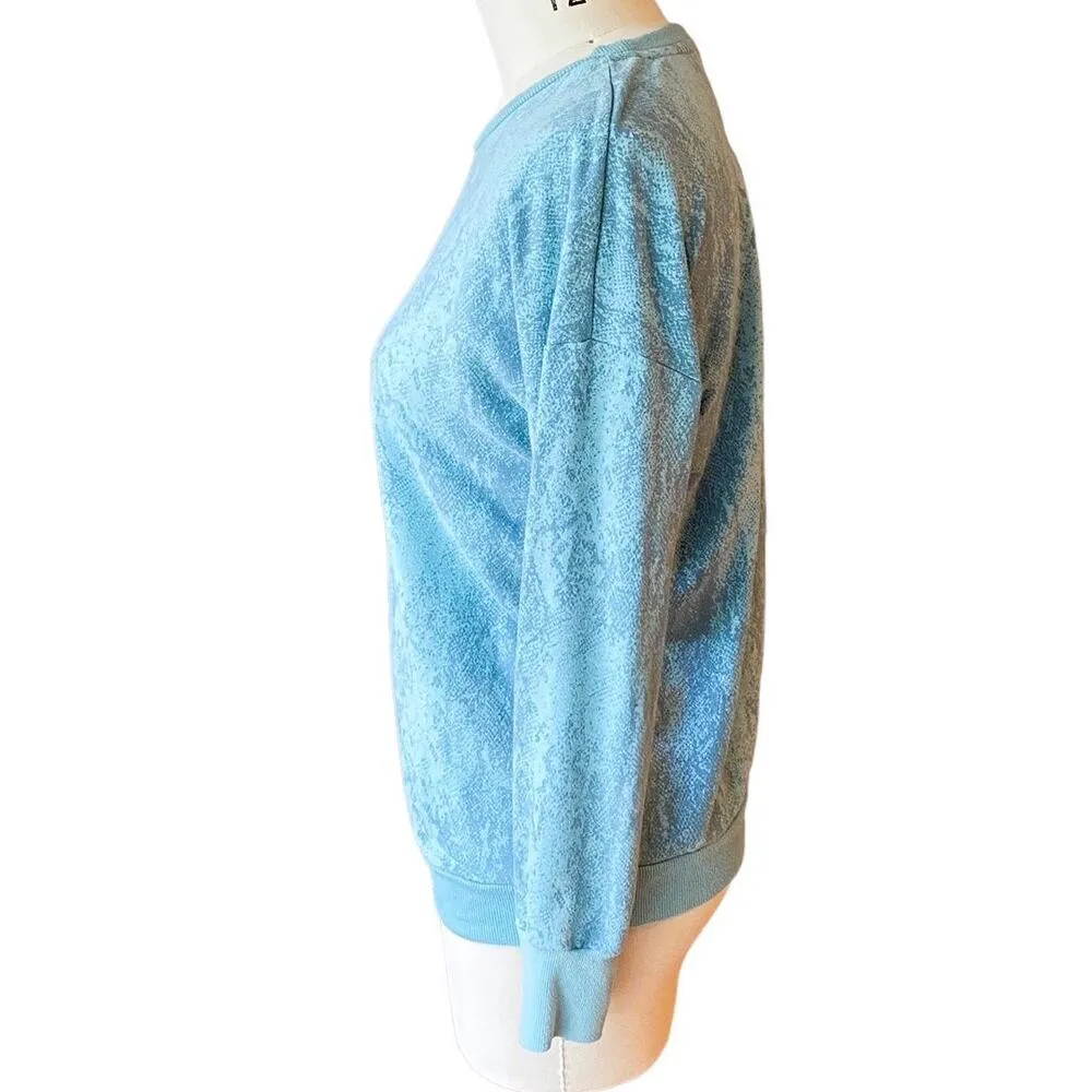 MONDETTA Arctic Snake Long Sleeve Activewear Crew Neck Top ~ Women's MEDIUM - Image 7