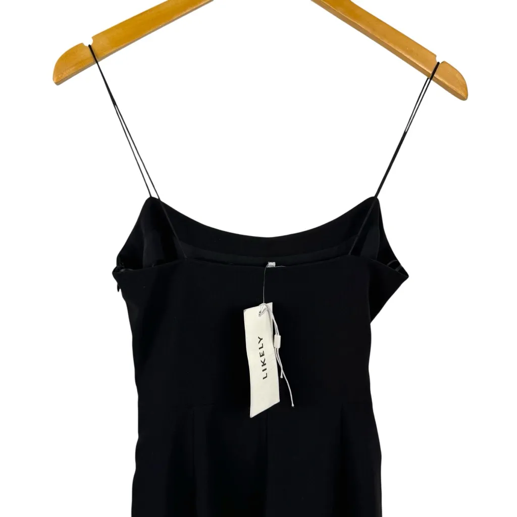 NWT LIKELY Genevieve Jumpsuit Black Belted Wide Leg Sleeveless Size 2 - Image 11