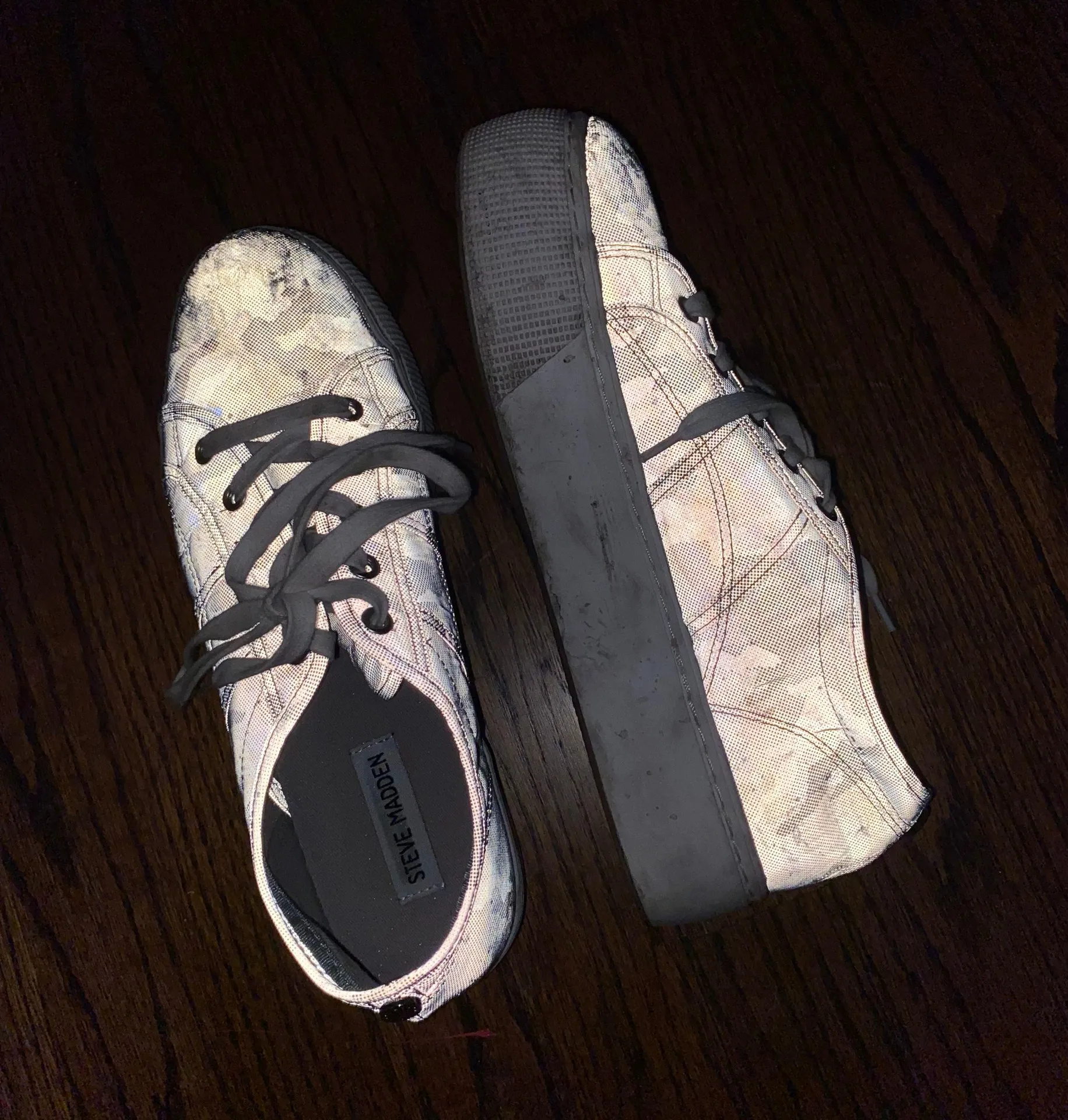 Reflective  Platform Camo Sneakers - Image 2
