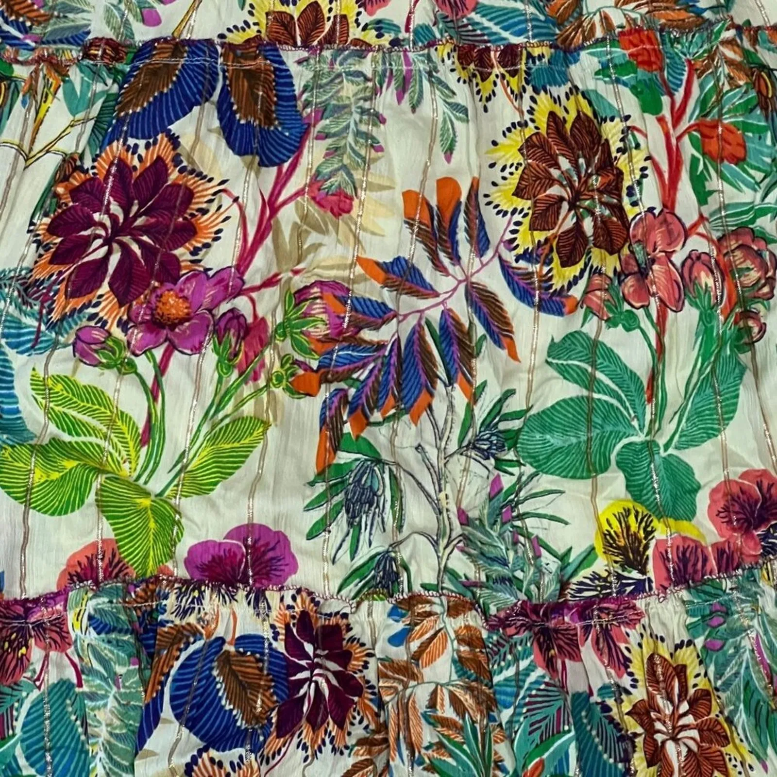 Me 2 Magic Colorful Floral Boho Dress Womens Size Large - Image 2