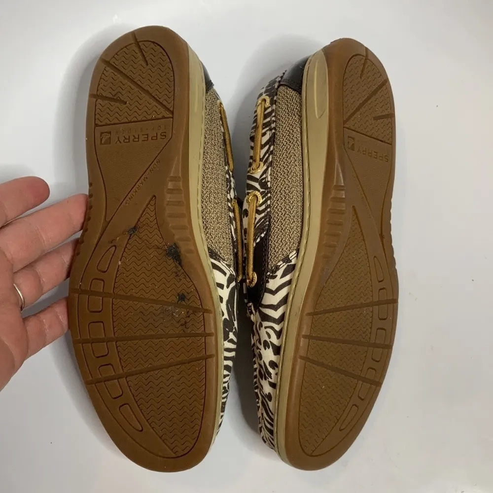 Sperry zebra‎ print loafers size 6.5 - Image 4