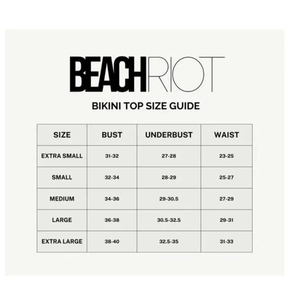 Beach Riot Leona Bikini Top Size XL - Image 15
