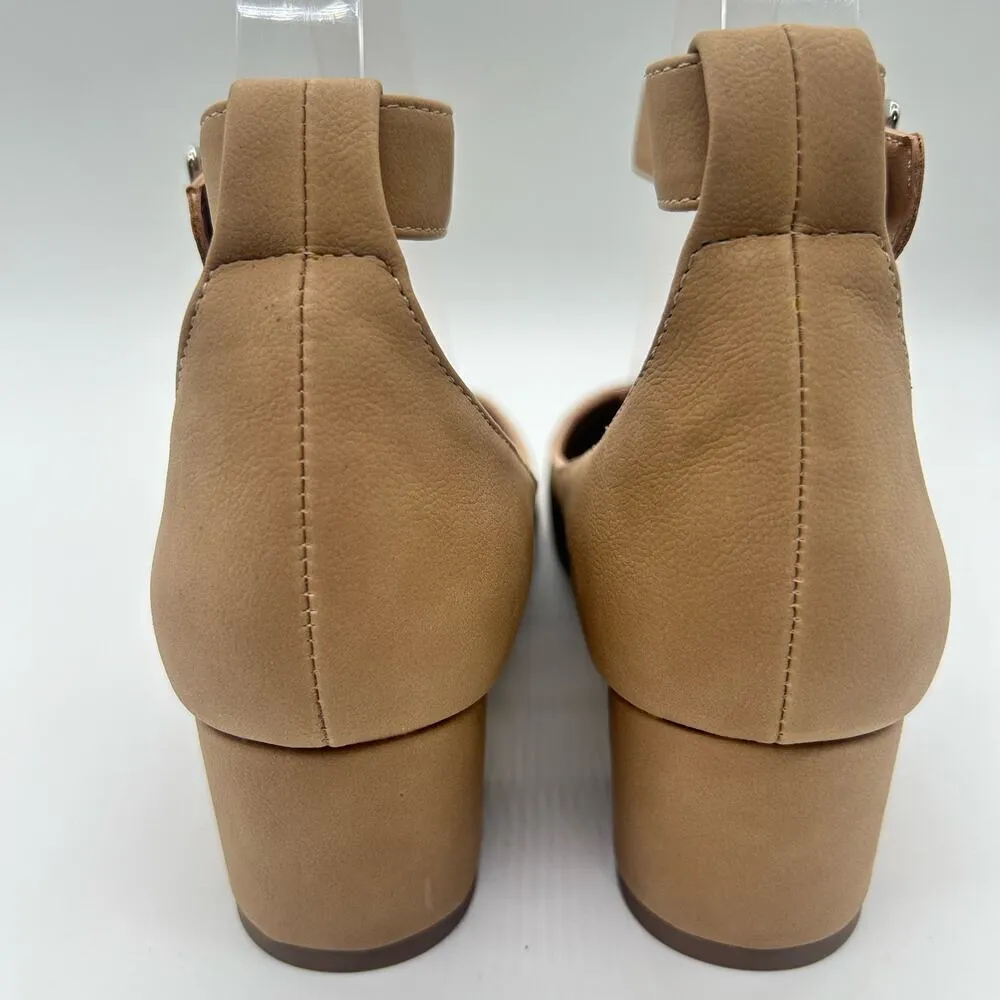 City Classified Shoe Womens 7.5 Tan Mary‎ Jane Round Toe Pump Dress Shoe NEW - Image 5