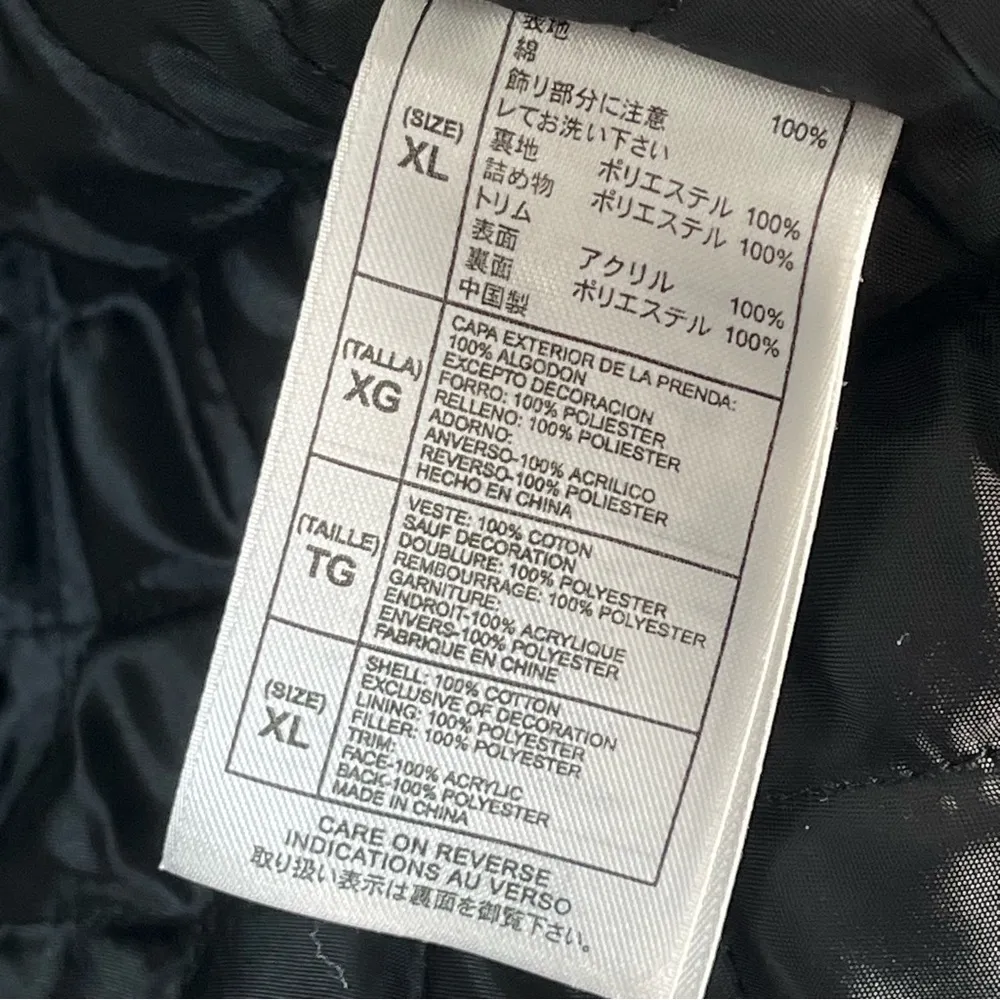 Disney World Sz XL Frontierland Western Black Corduroy Jacket Faux Fur Trim - Image 12