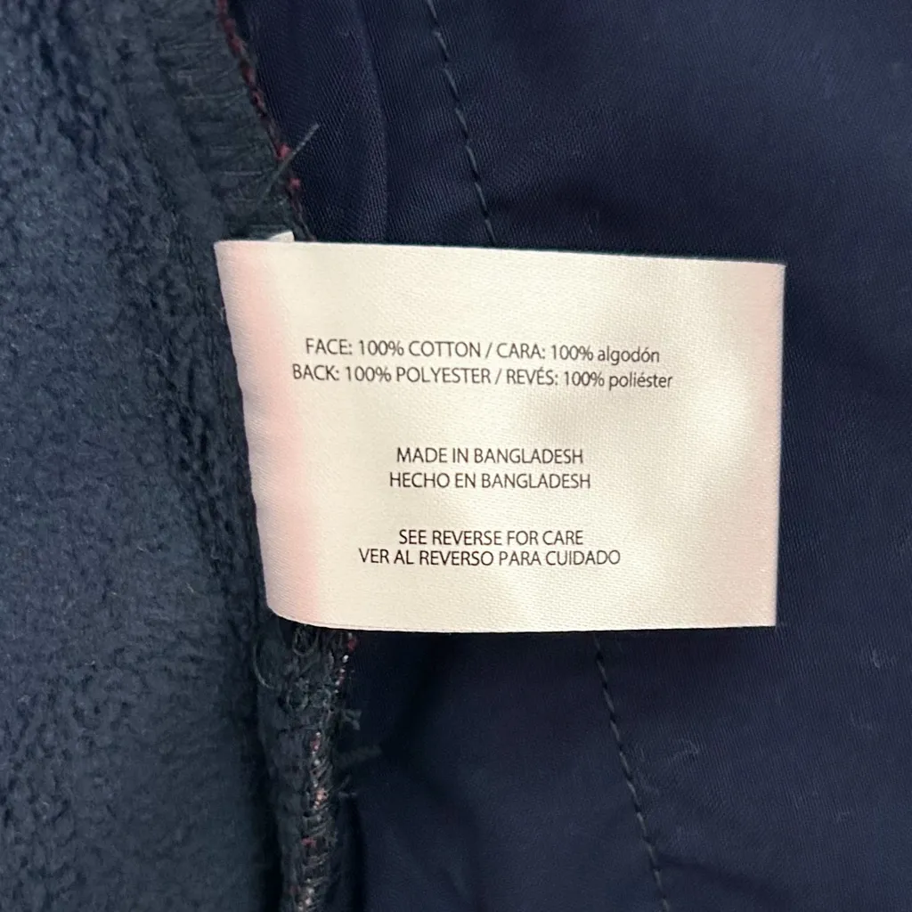 Eddie Bauer Plaid Flannel Snap Button Fleece Lined Shirt Jacket Shacket XXL NWT - Image 12