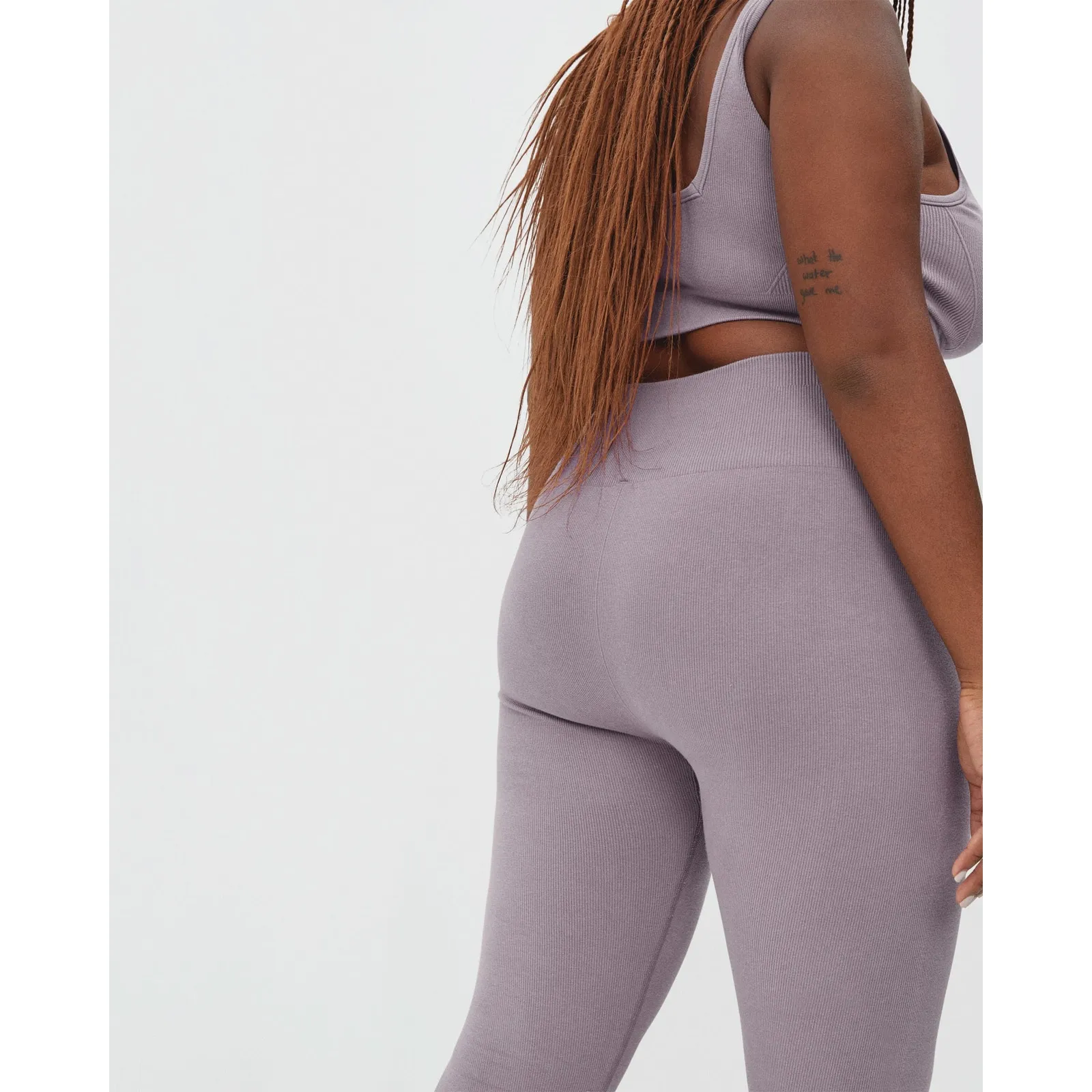 Everlane Organic Cotton Seamless Legging in Dusty Lavender Purple M/L NWT - Image 5