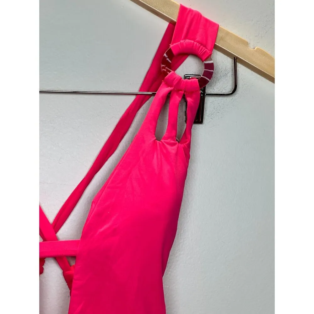 Becca Women's 081968JD Size M Skylar Plunge One-Piece Swimsuit NWT - Image 8