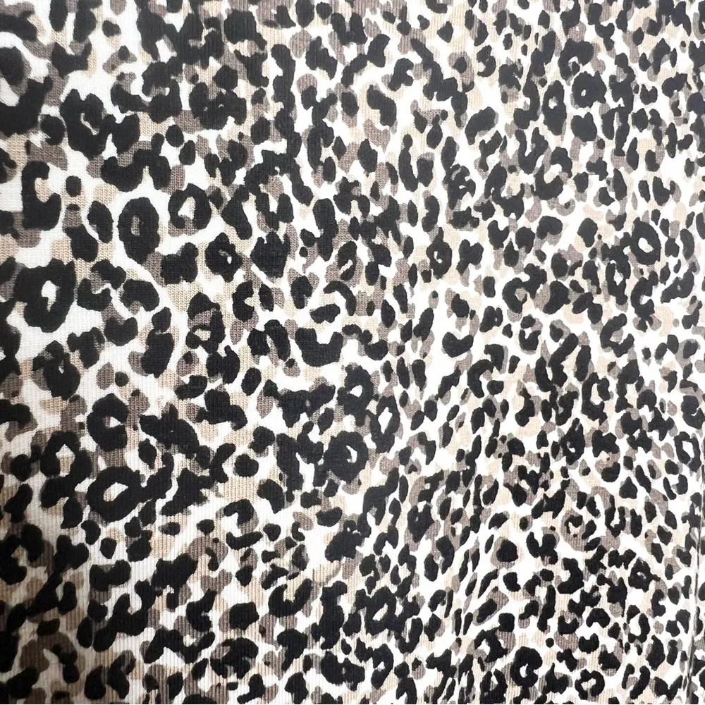 NWT Old Navy Leopard Print Jersey Knit Long Sleeve Swing Dress Size Large - Image 6