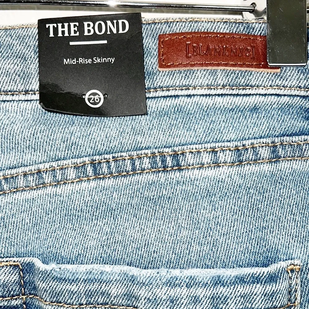 Blank NYC The Bond Mid Rise Skinny Distressed Jeans NEW - Image 9