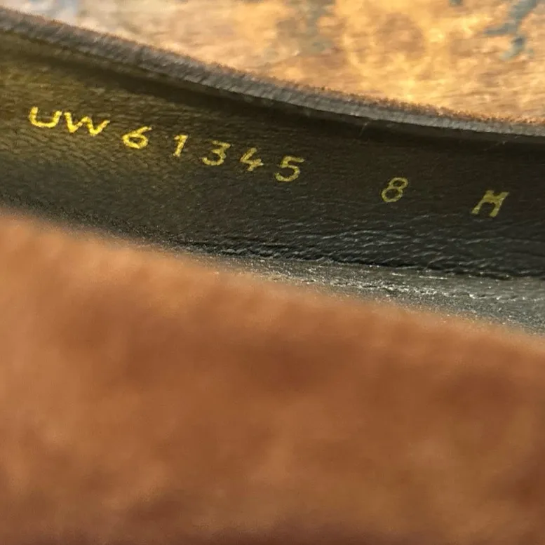 Stuart Weitzman Chocolate Mocha Brown Suede Square Toe Pump Heels Sz 8 M Career - Image 5