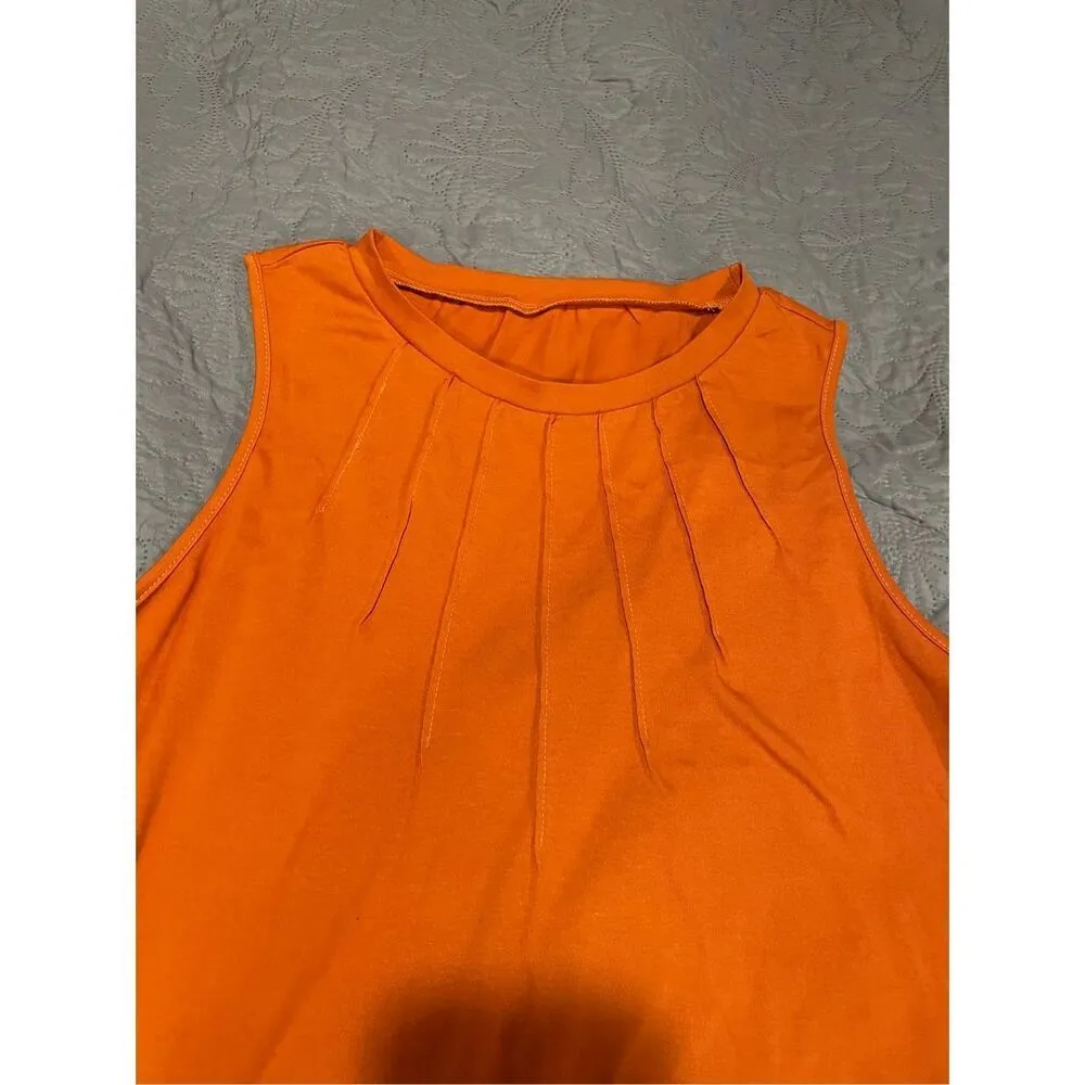 Bundle of 2 XL Tank Top Blue and Orange New - Image 5
