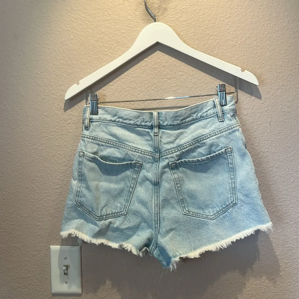 Pacsun Women’s Vintage High Rise Denim Jean Shorts Light Wash Size 27 - Image 6