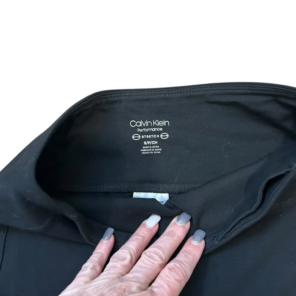 Calvin Klein Performance Side-Zip High-Waisted Leggings in Black Size S - Image 7