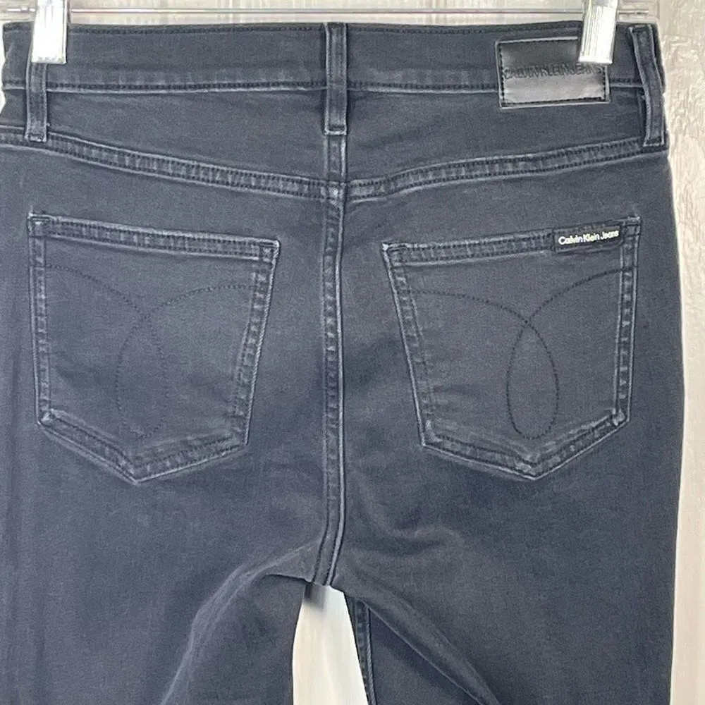 Calvin Klein Sz 28 Black High Rise Jeggings Jeans Skinny - Image 8