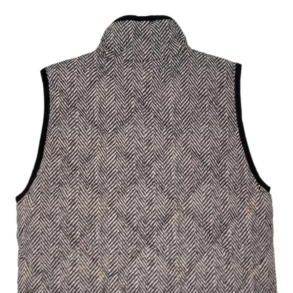 J. CREW Herringbone Down & Waterfowl Feather Blend Quilted Puffer Zip Up Women's - Image 8