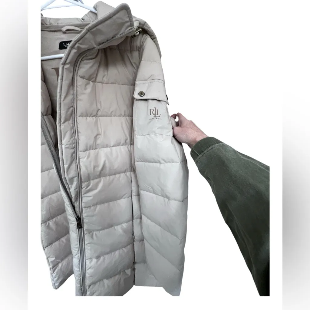 Ralph Lauren  Tan Puffer Jacket - Image 5