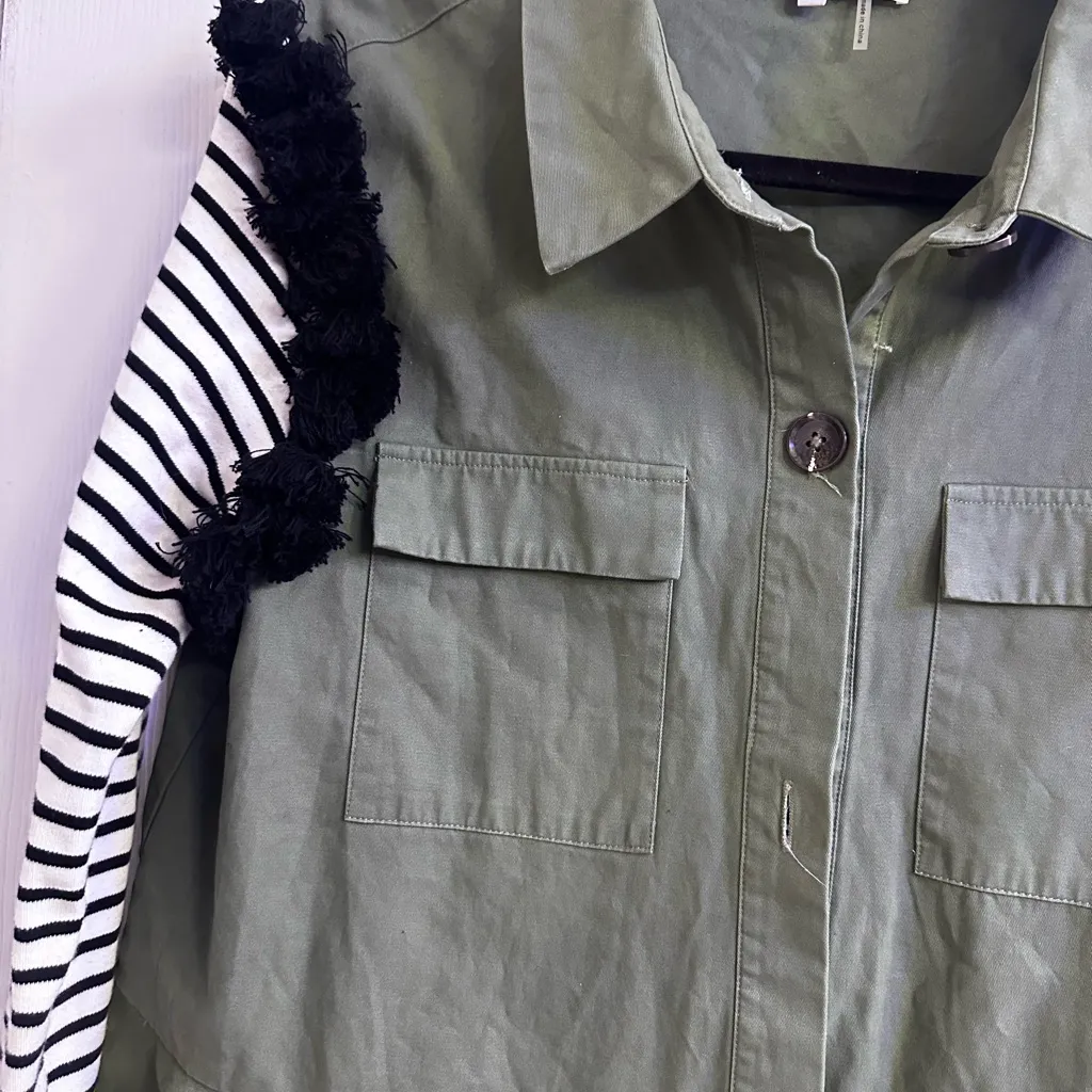 English Factory Olive Green Jacket - Image 2