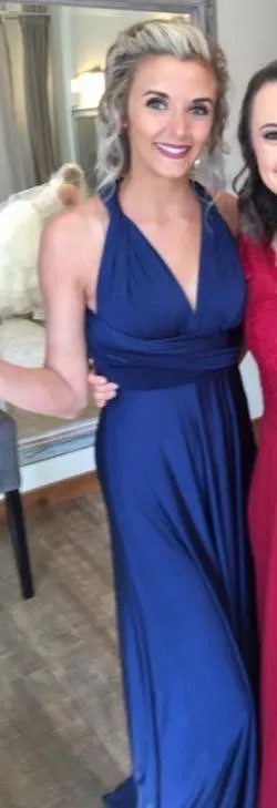 Navy Convertible Maxi Dress - Image 4