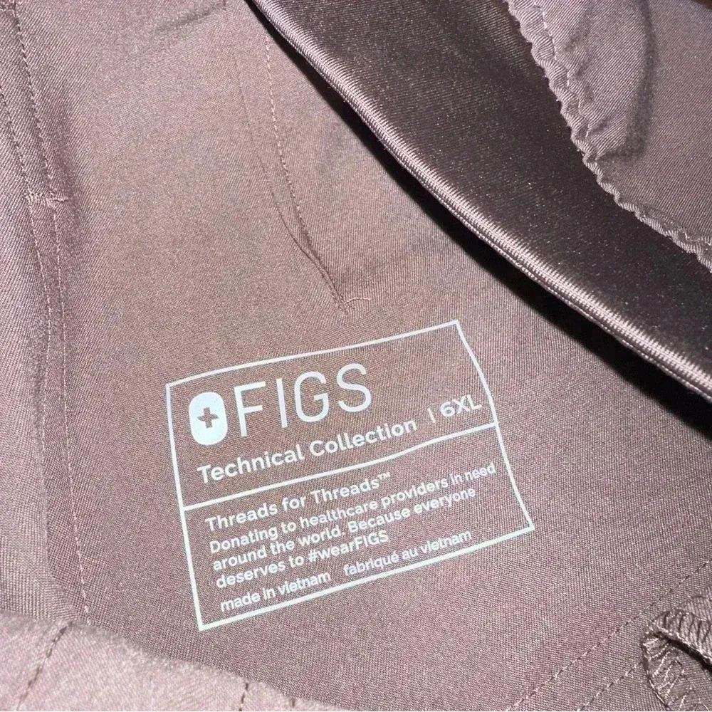 FIGS Zamora Jogger Scrub Pant Bottoms Women’s Brown 6XL - Image 3