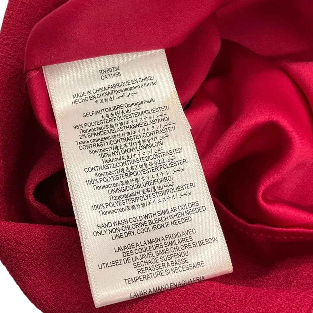 Max and Cleo Women’s Size 4 Tube Dress Red Pink Party Dress - Image 9