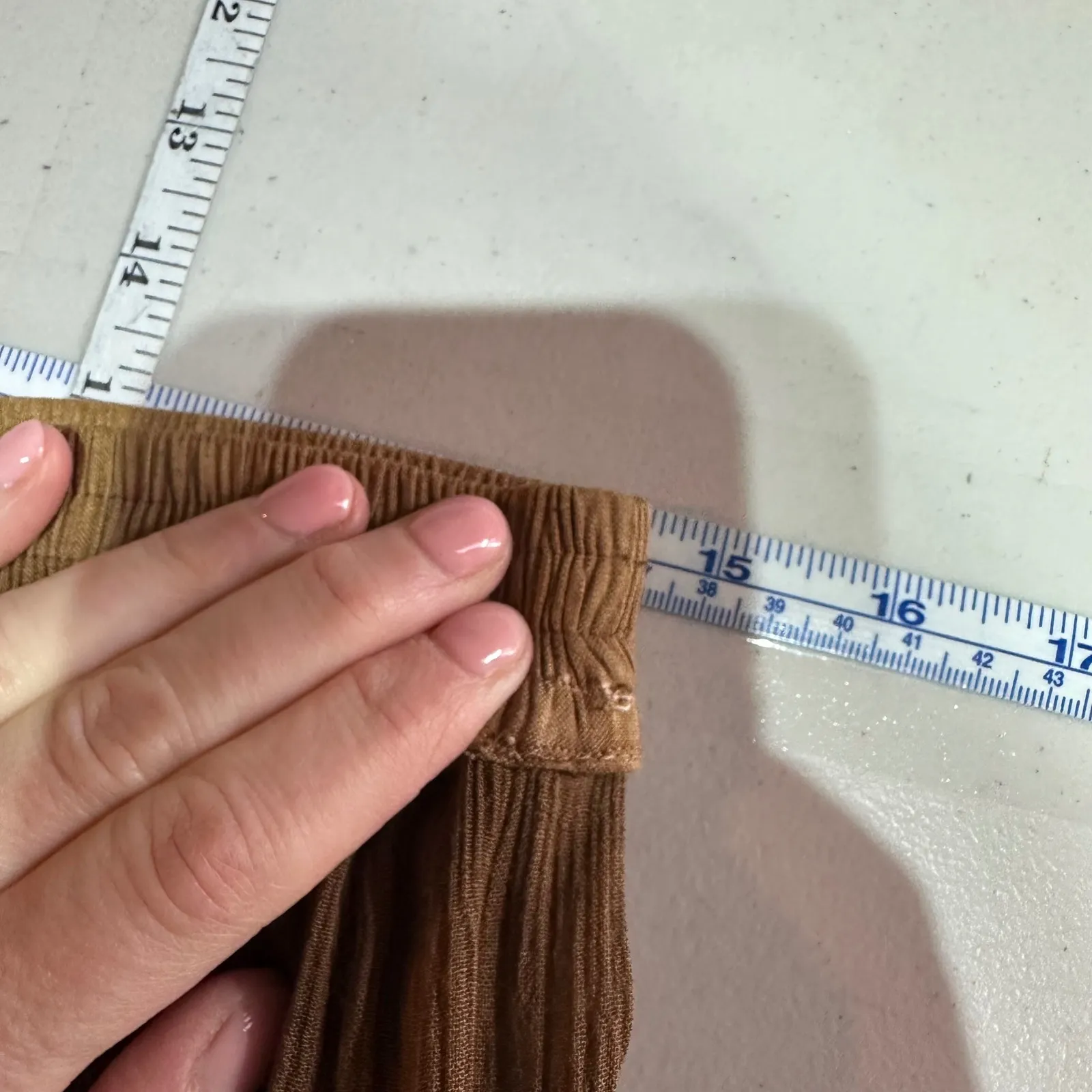 Vintage Boho Embroidered Top Maxi Skirt Brown Earth Tone Folk Cottagecore Size L - Image 14