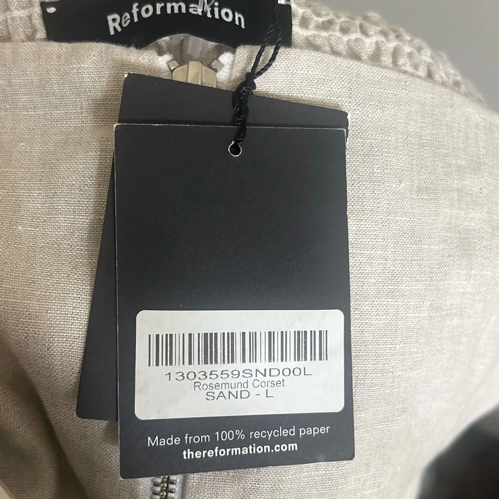 ✨Reformation ‘Rosemund’ Sand Sz Large Corset✨ - Image 4