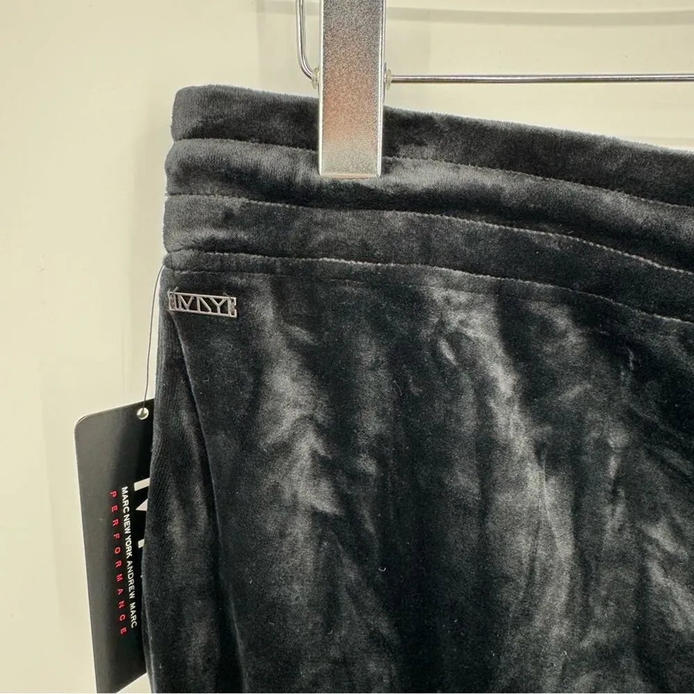Marc New York joggers 1X black velvet pull on elastic waist pants lounge NEW - Image 6