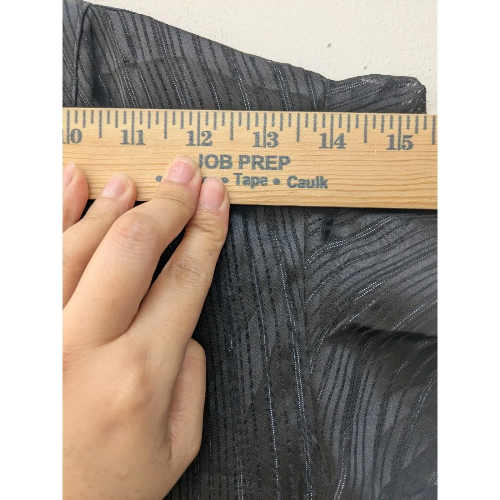 BB Dakota Women's Ruched Blouse Double Ruffle Sleeve Black/Metallic Size Medium - Image 4