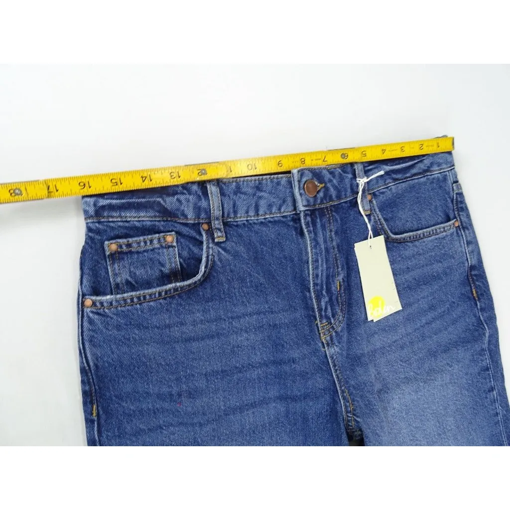 NWT BODEN WASHED INDIGO STRAIGHT LEG BOYFRIEND JEANS‎ SIZE US 6 R (UK 10R) Blue - Image 10