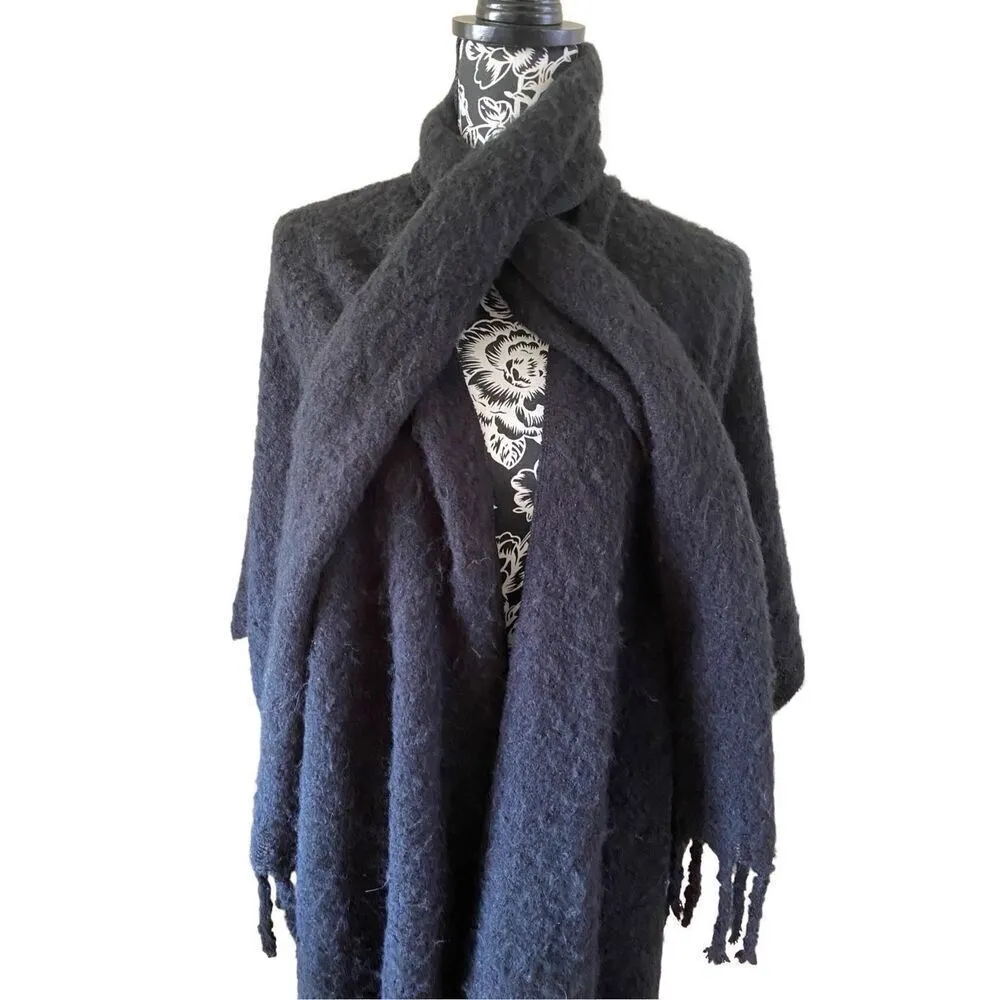 Nwt David And Young Sweater Wrap Built In Scarf Shawl Winter Poncho - Image 6