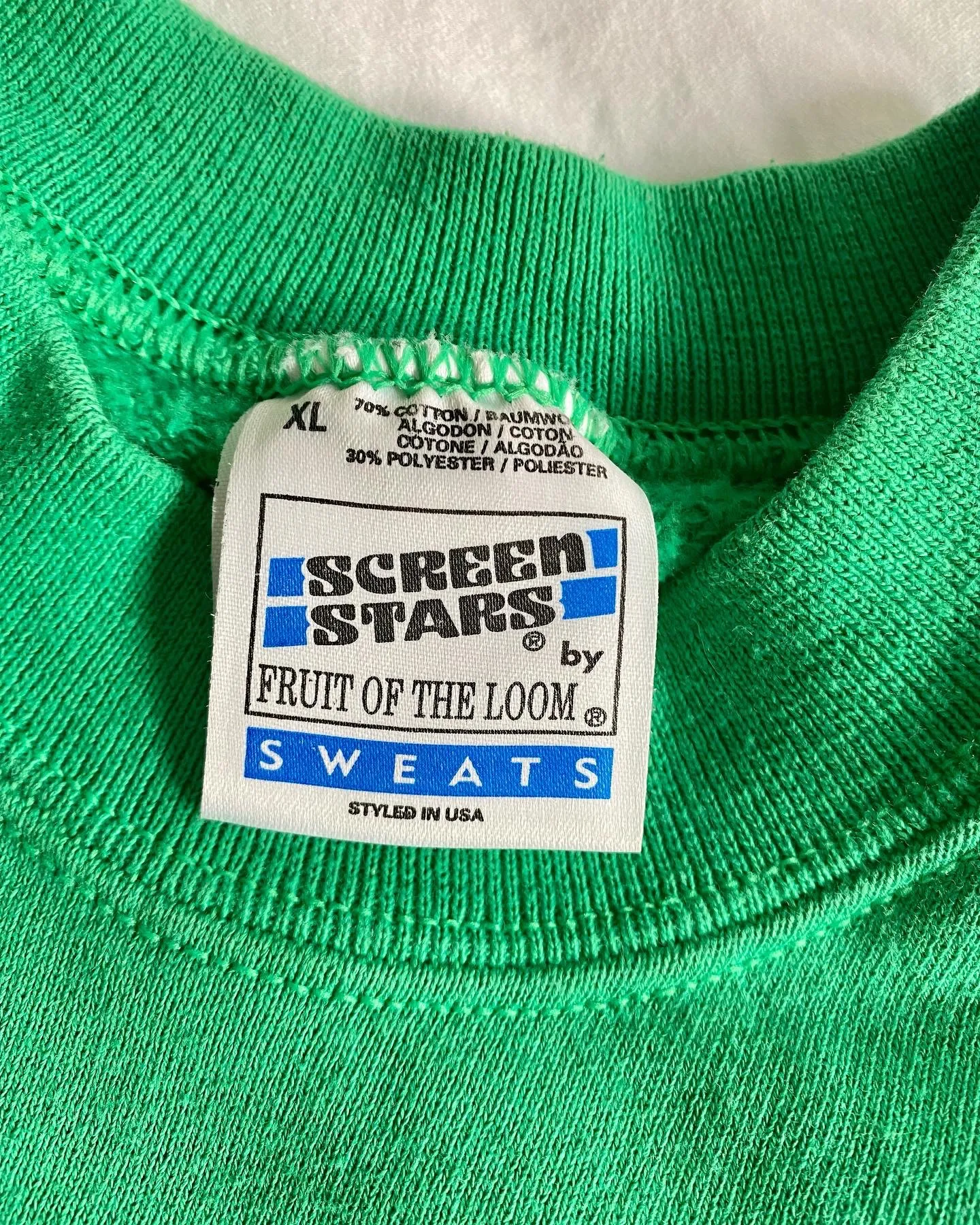 90s screen stars fotl ireland embroidered sweatshirt / xl - Image 2