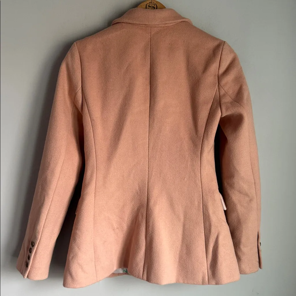 Loveshackfancy Lula Wool-Blend Blazer‎ in Pink 0 - Image 3