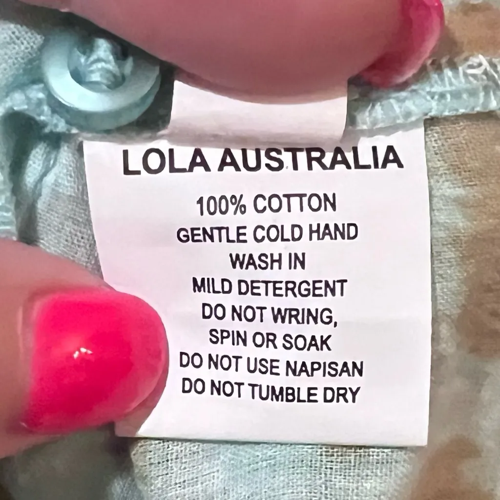 Lola Australia Leopard Print Sleeveless Elastic Waist Ruby Dress Blue Size Large - Image 14