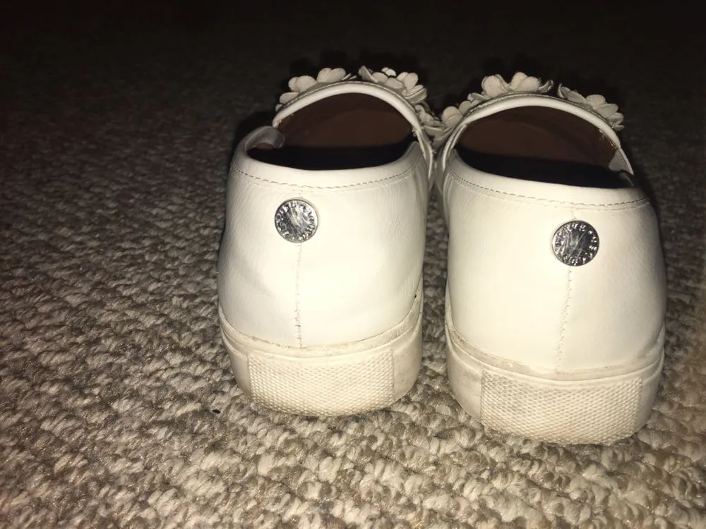 Steve Madden White Flower Slip On Shoes  - Image 3