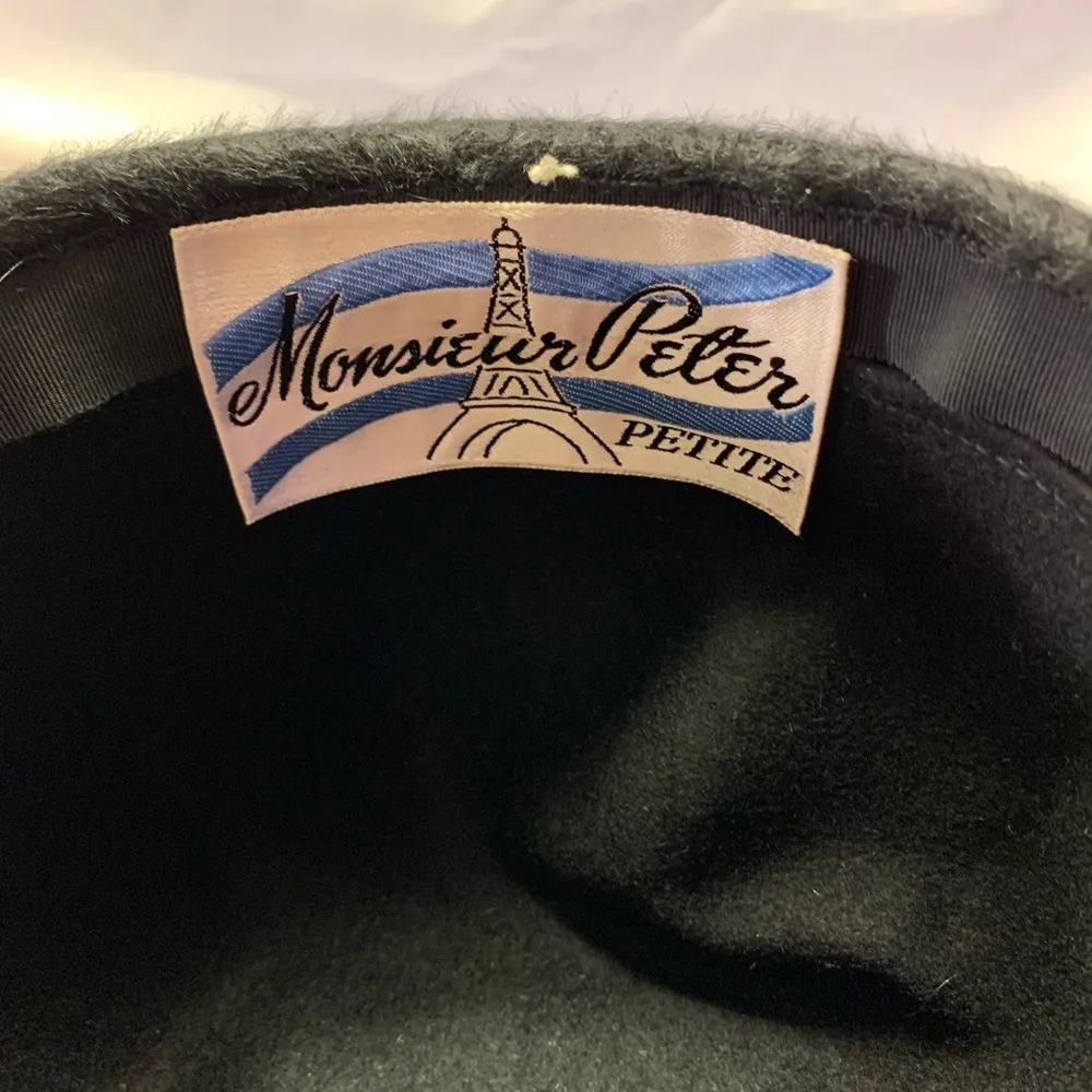 Vintage monsieur peter hat Black - Image 2