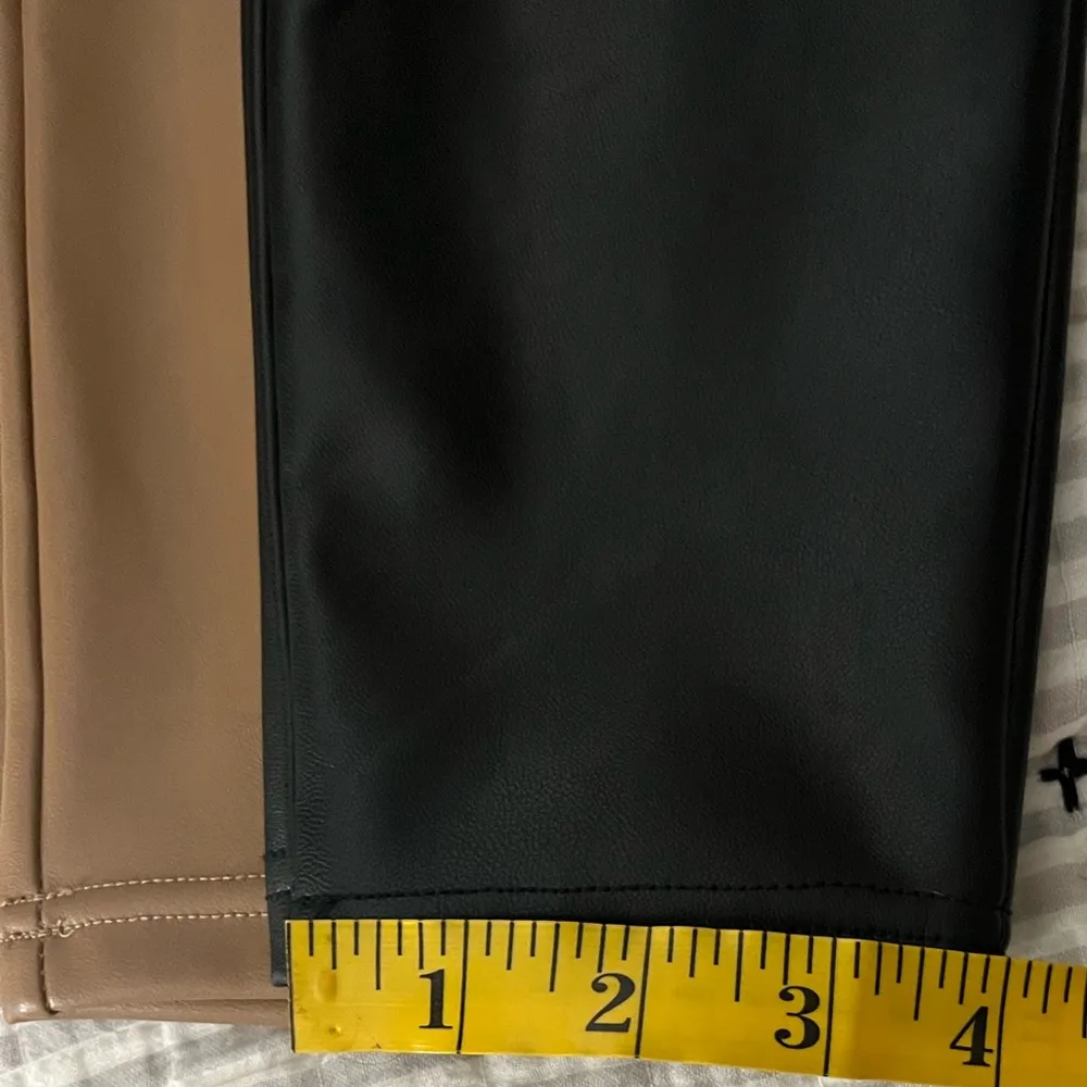 Classic Vegan Leather Legging Black Sz S Short EUC - Image 7