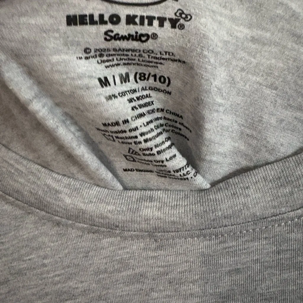 Hello Kitty  Pink and Gray Short Sleeve Tee - Image 2