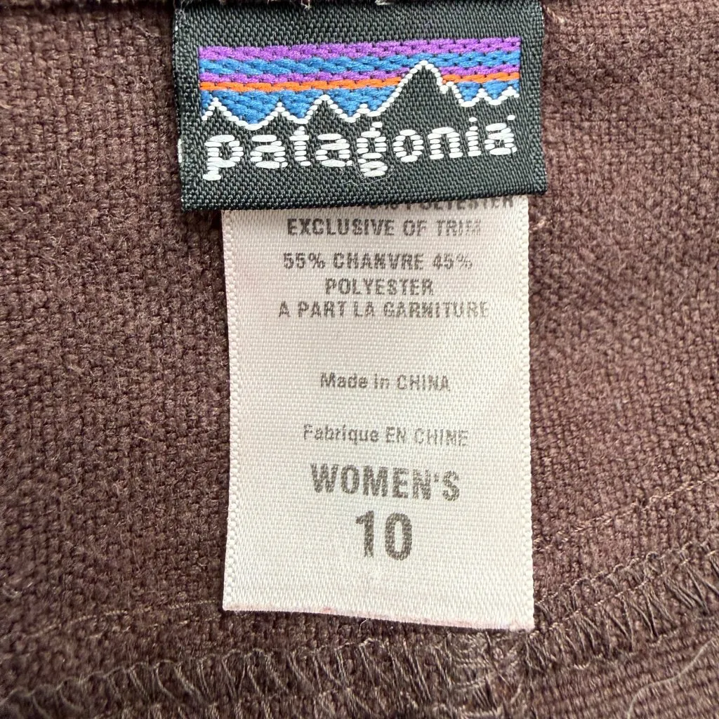 Patagonia Hemp A-Line Midi Skirt Womens 10 Brown Hiking Outdoor Gorpcore Classic - Image 11