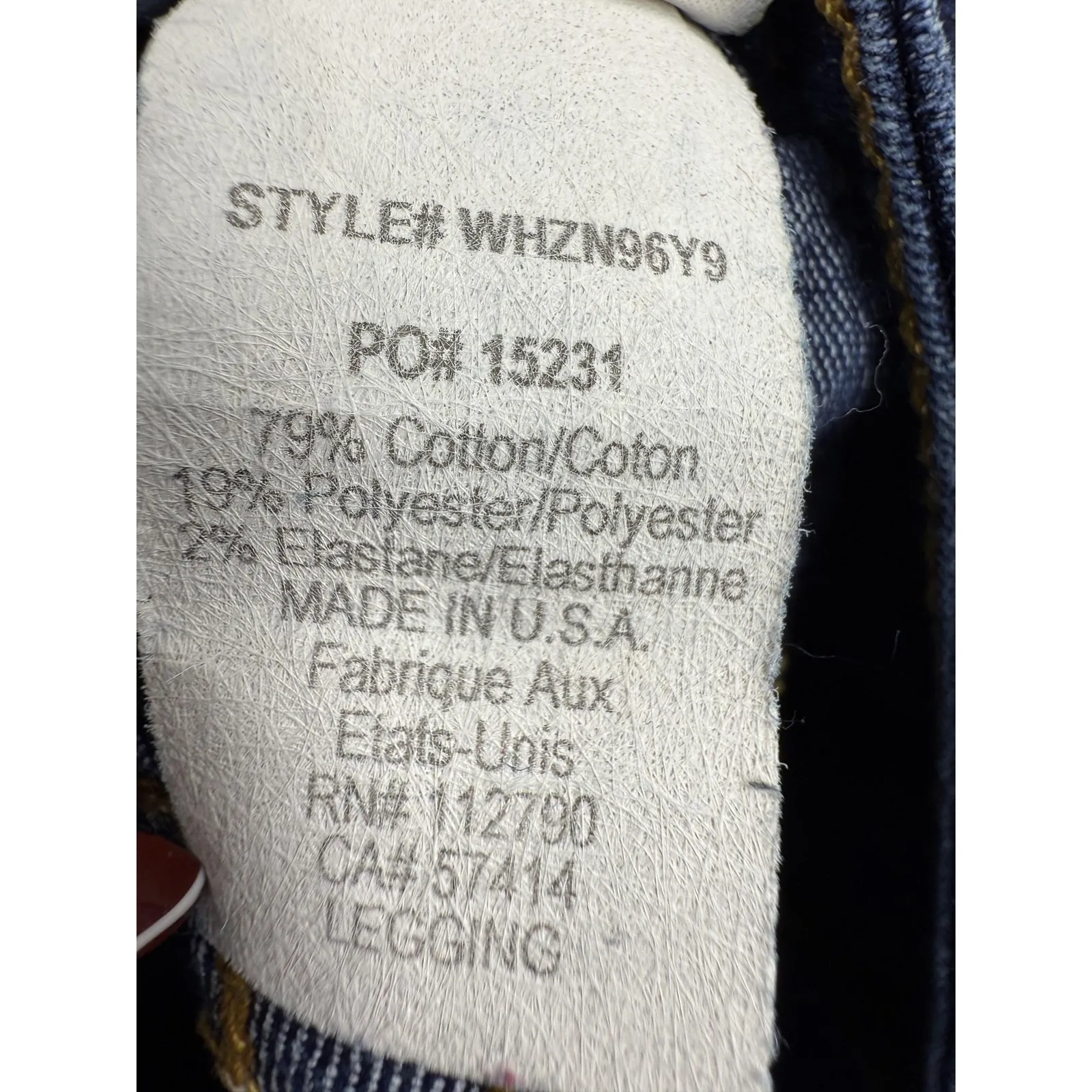 True Religion Mid Rise‎ Jeans Womens 28 Blue Legging Flap Pockets Made in USA - Image 10