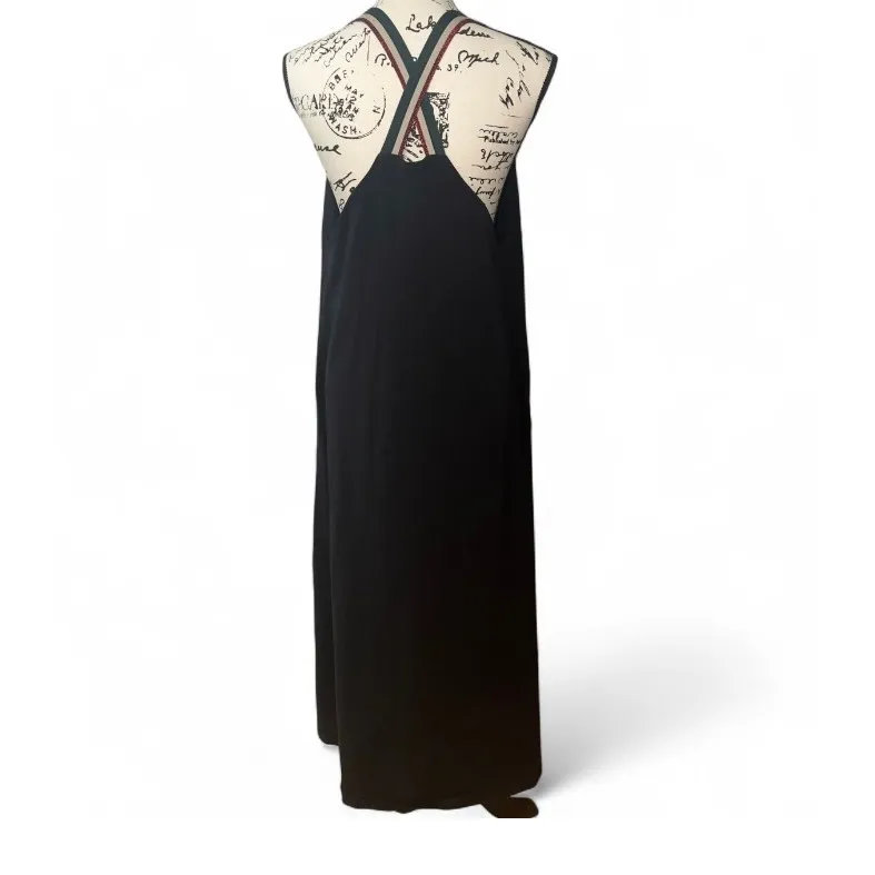 Saint + Sofia Black Organic Cotton Maxi Dress Women's‎ Size 12 UK 16 EU XL - Image 3