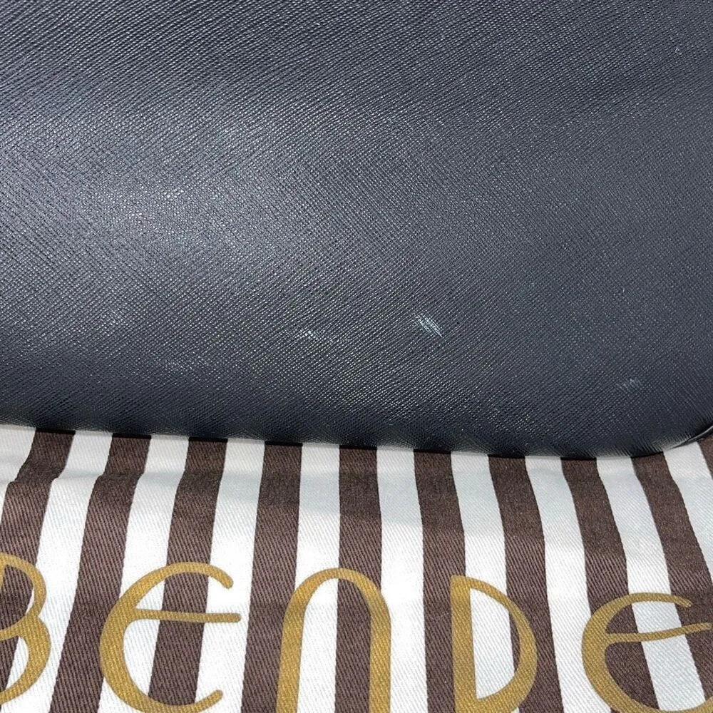 Henri Bendel Aunthentic Black Large Tote Handbag Gold Hardware‎ W/Dust Bag - Image 5