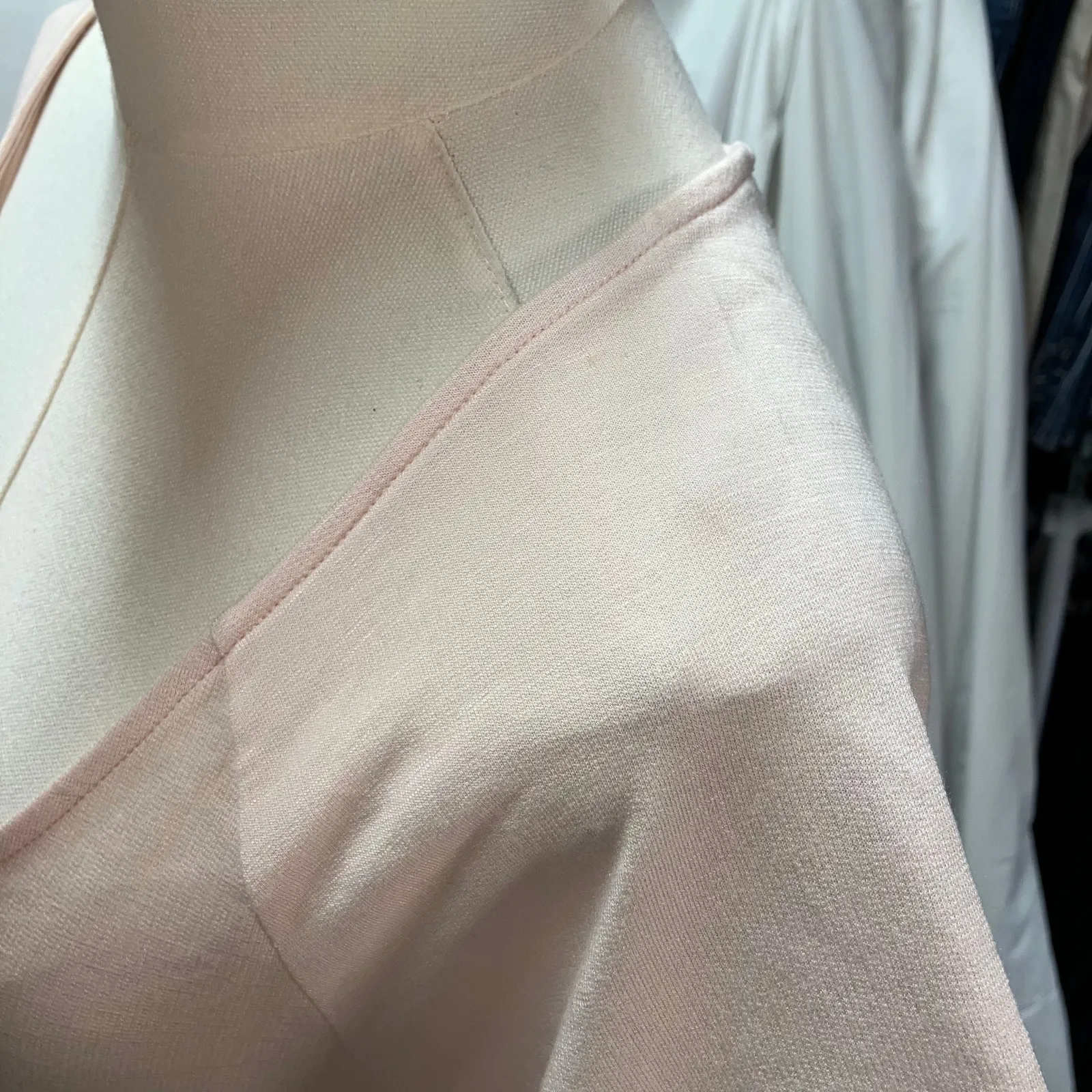 New Lanston Revolve Baby Pink Scoop Neck‎ Tee Dress Womens Medium Swing USA Made - Image 5