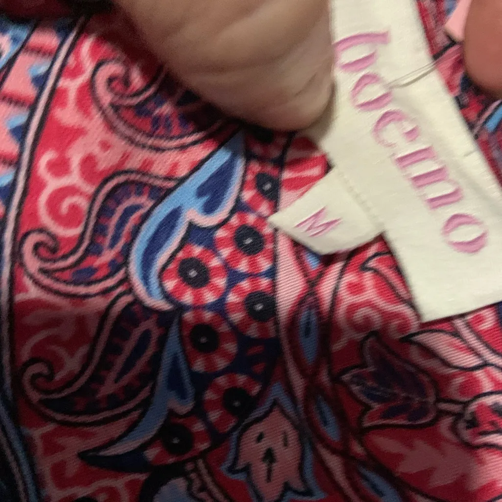 BOHME red paisley long sleeve maxi boho tiered dress 
casual Anthropologie $122 - Image 5