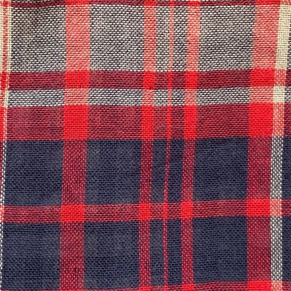 Splendid Top Hunter Plaid Button Up Fiesta Shade Long Sleeve Gingham Cuffs - Image 11