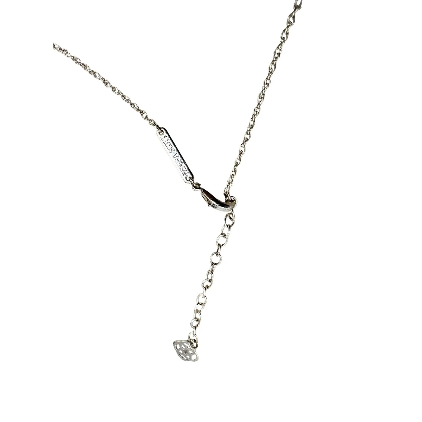 Kendra Scott Silver Tone Necklace Turquoise‎ Stone Fashion Jewelry - Image 4