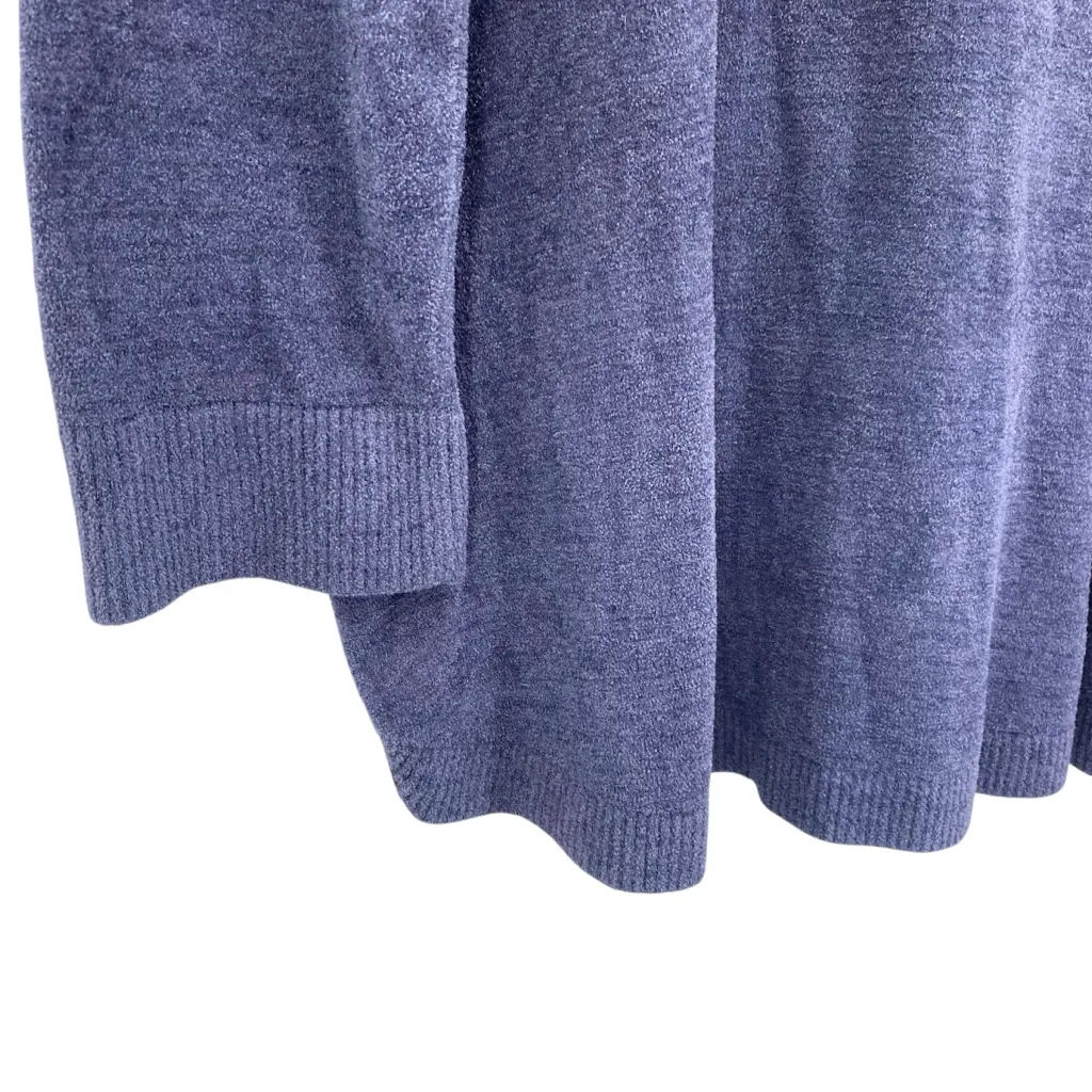 Barefoot Dreams Cozychic Ultralight Coastal Cowl Neck Tunic Sweater Vintage Blue - Image 4